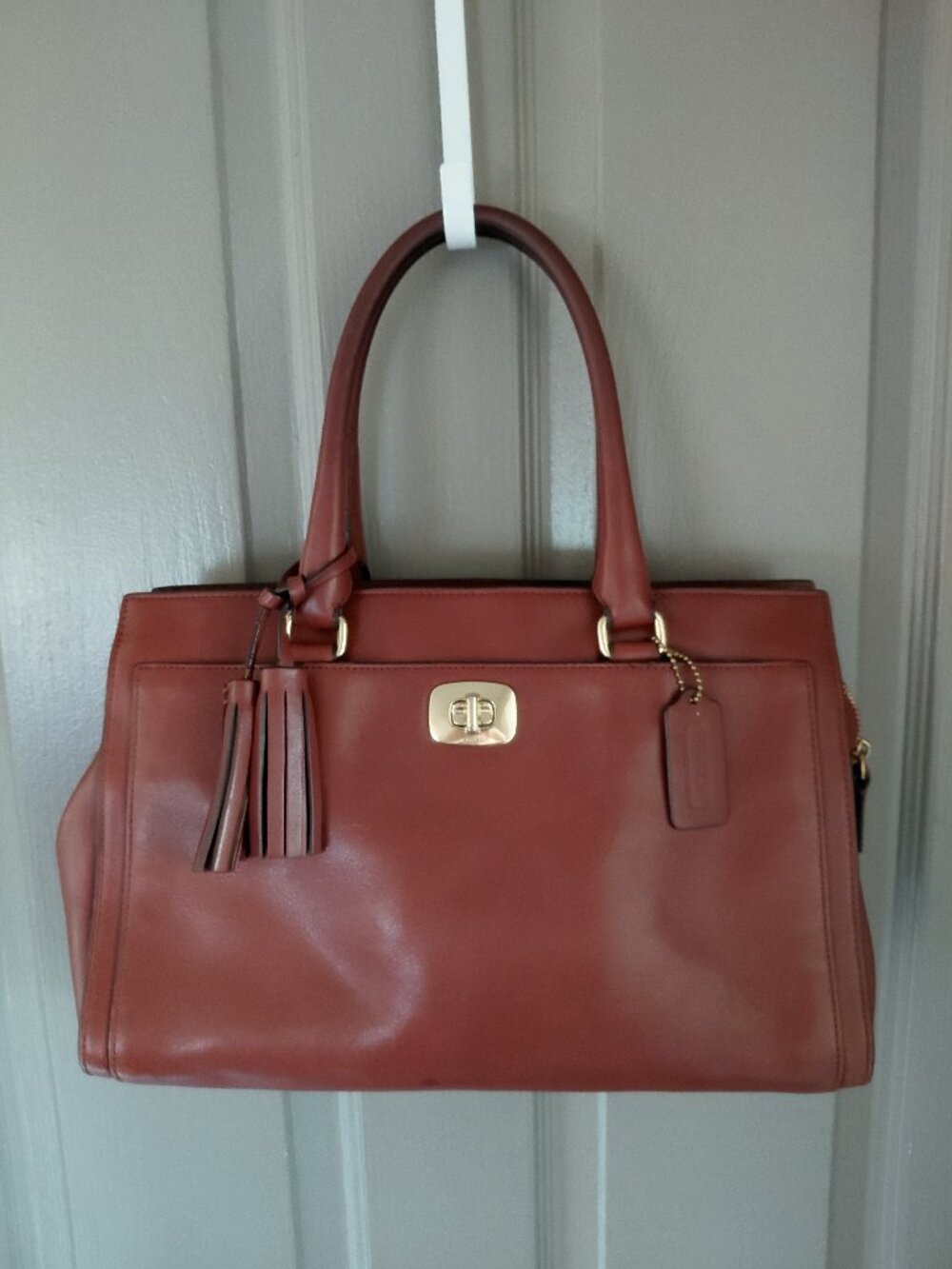 Coach Madison Pinnacle Carrie Leather Satchel